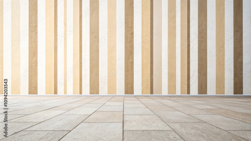 Naklejka premium Simple abstract vertical stripes in beige shades providing a clean and minimalist aesthetic, clean, design, shape, simple, stripes