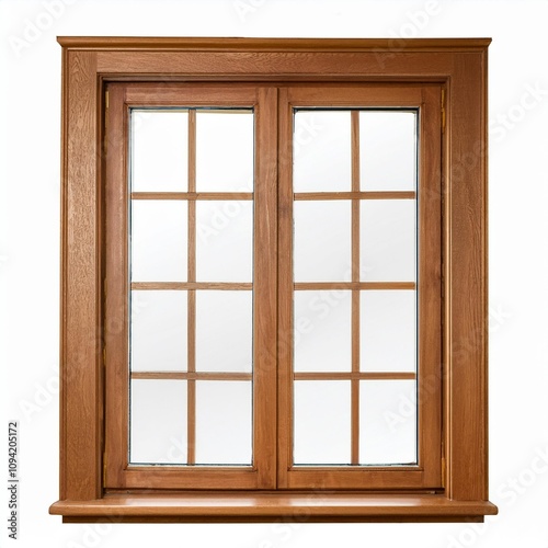 wooden window with shutters