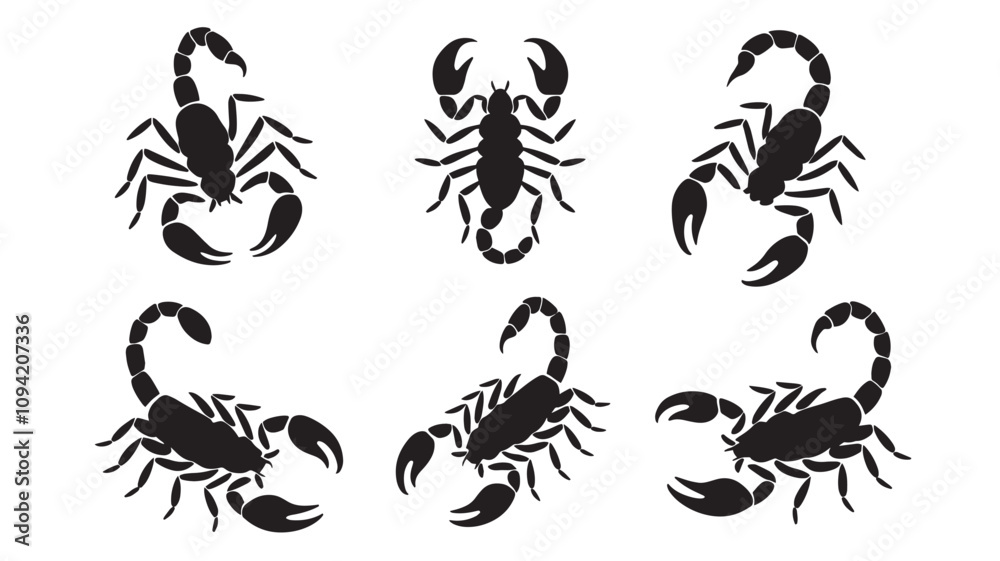 Scorpio icons set Scorpio icons set