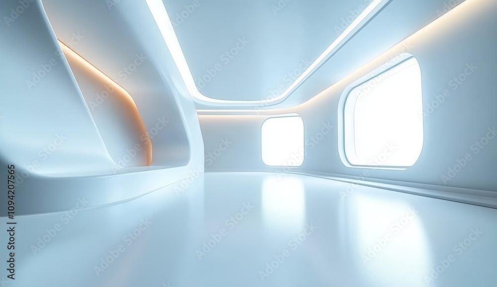 Futuristic Minimalist Room Design with High Tech Ambiance and Sleek Architecture