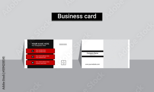 Modern and Abstract Business Card Layout for business and personal use