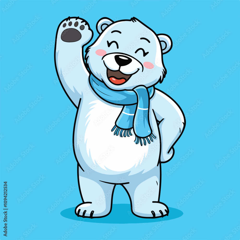 Fototapeta premium Cute Polar Bear Vector