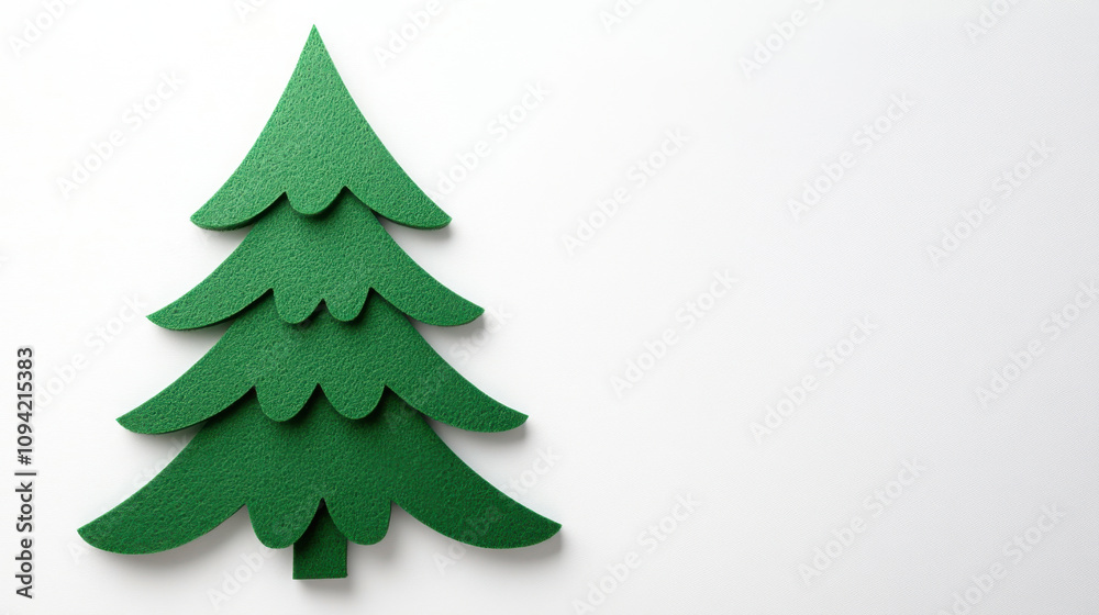 Christmas joyful, Felt fabric Christmas tree in vibrant green, perfect for festive decor. This unique design adds cheerful touch to holiday celebrations and can be used in various creative projects Christmas joyful, Felt fabric Christmas tree in vibrant green, perfect for festive decor. This unique design adds cheerful touch to holiday celebrations and can be used in various creative projects