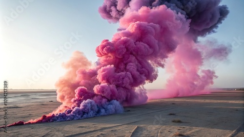 Pink and purple smoke vortex with intricate patterns, psychedelic patterns, abstract smoke rings, intricate designs, vortex effect, visual interest photo