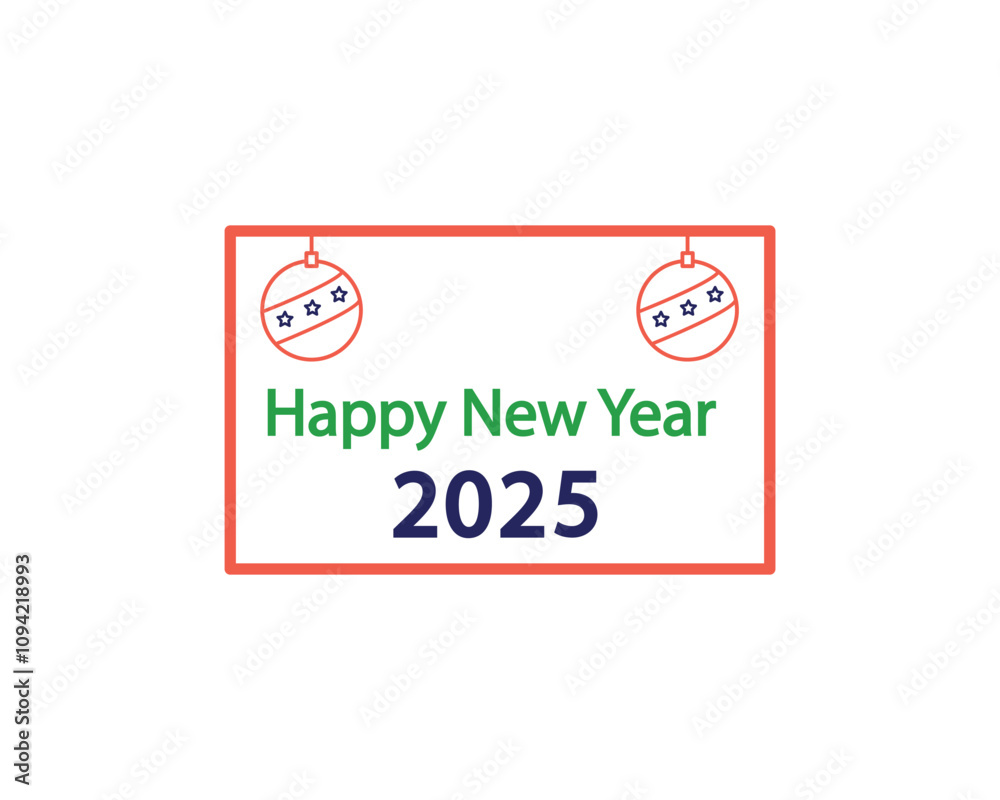 Happy new year icon vector symbol illustration Happy new year icon vector symbol illustration