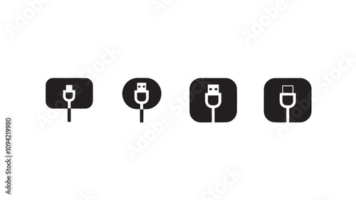 Usb icon set