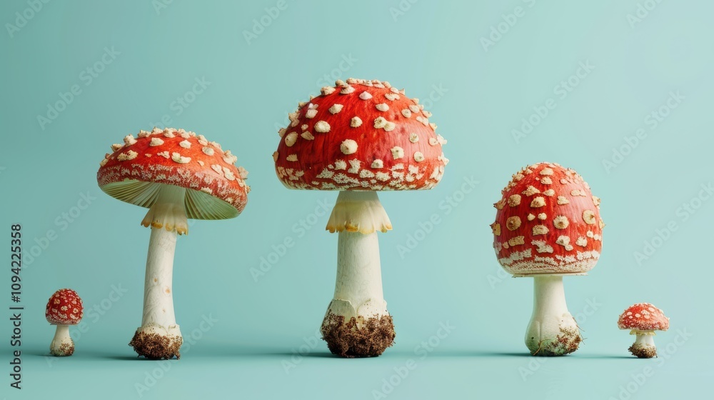 Obraz premium Mushroom captured on a calm background, awesome natural mushroom. Background gentle, mushroom pronounced.