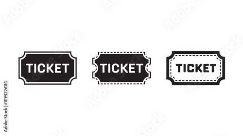Cinema icons set in flat style, movie industry objects