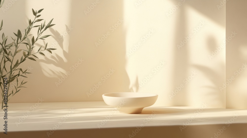 Minimalist Beige Bowl. Minimalist Beige Bowl.