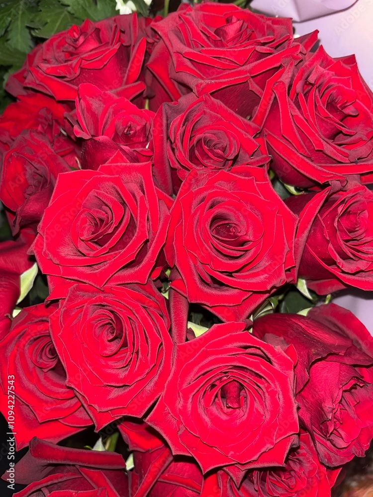 Naklejka premium red roses background