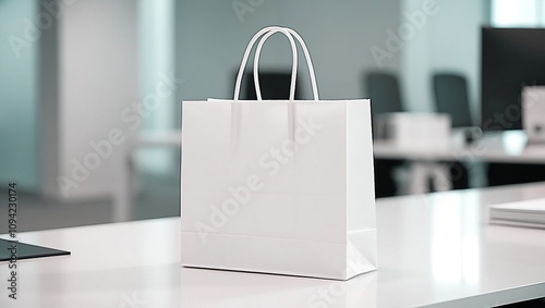 Stylish and Realistic Paper Bag Mockup for Branding and Design