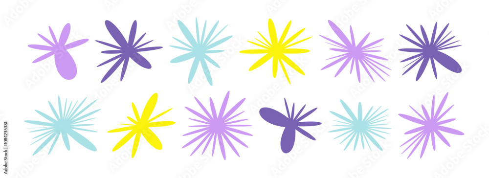 Random blot shape collection. Different forms organic blob elements set. Irregular funny spots Random blot shape collection. Different forms organic blob elements set. Irregular funny spots