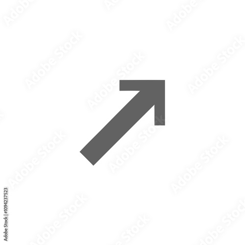 grey arrow sign without background
