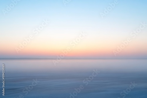 Foggy Dawn Landscape at the Beach