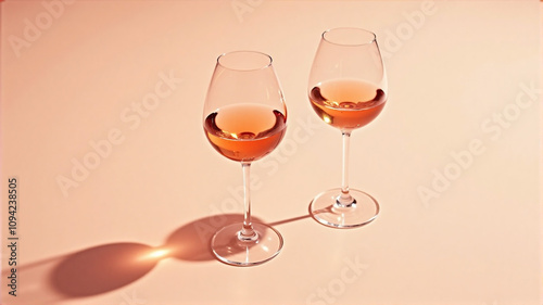 two glasses of red wine