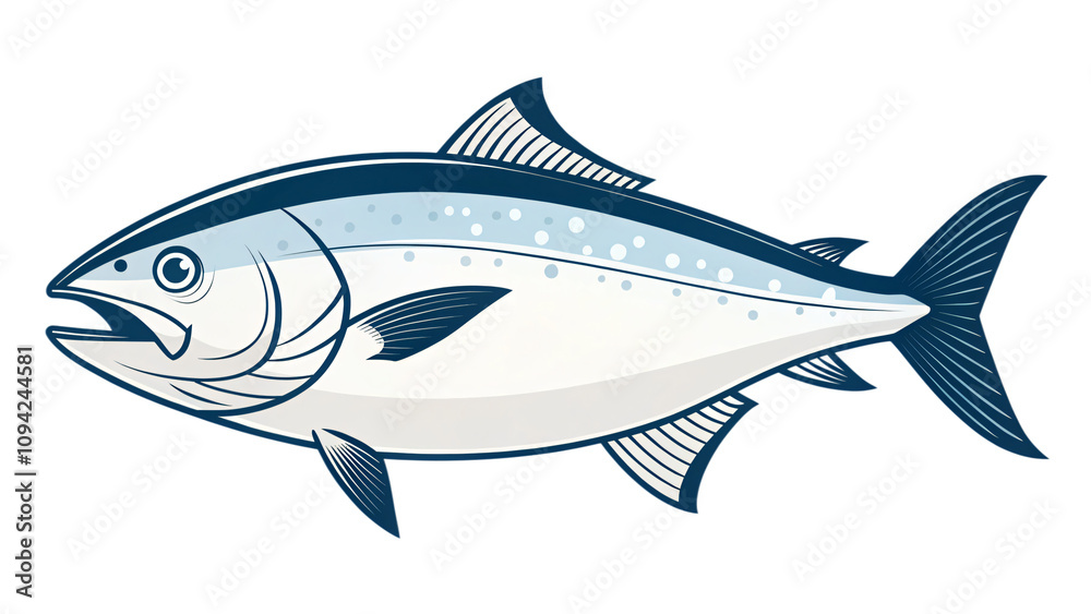 salmon on a white background salmon on a white background