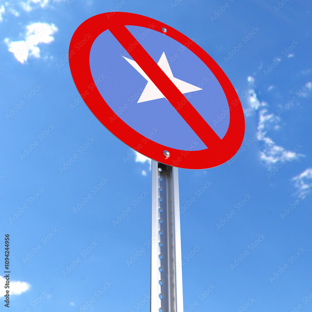 Do Not Enter sign with the flag of Somalia Do Not Enter sign with the flag of Somalia