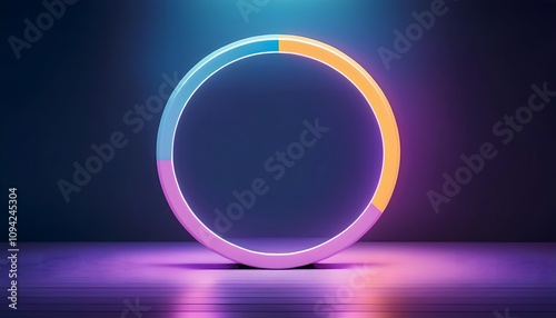 Ethereal mood ring, glowing effect, mystical vibe, 3D illustration, ring jewelry, trendy, aesthetic.