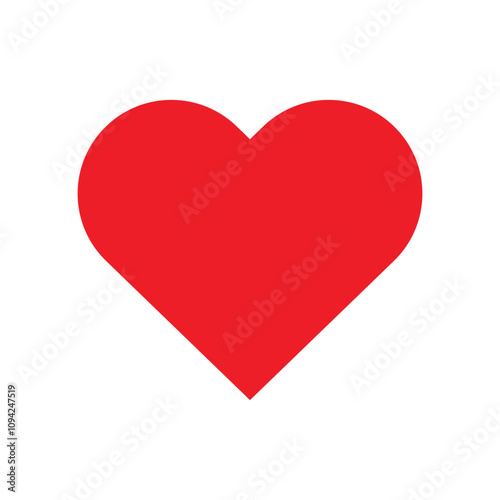 Free Download red heart love icon vector symbol - GFXLoad