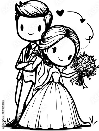 Romantic bride and groom silhouettes, love couple kissing, wedding couple dancing under sparklers, honeymoon couple relaxing, funny newlyweds on scooters, romantic couple stargazing designs