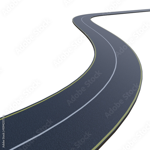 3D Infinity Loop Road Design: Winding Asphalt Highway Curves Through Floating Landscapes, Sunny Sky, and Endless Loops Symbolizing Speed, Mobility, Innovation, and Boundless Opportunities png