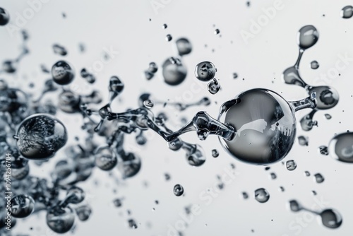 Wallpaper Mural shape of molecules Torontodigital.ca