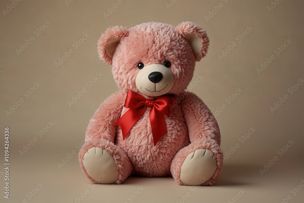 Obraz premium bear, toy, teddy, christmas, animal, love, soft, gift, teddy bear, object, fluffy, isolated, heart, brown, child, plush, sitting, cuddly, childhood, stuffed, holiday, fur, doll, furry, hat
