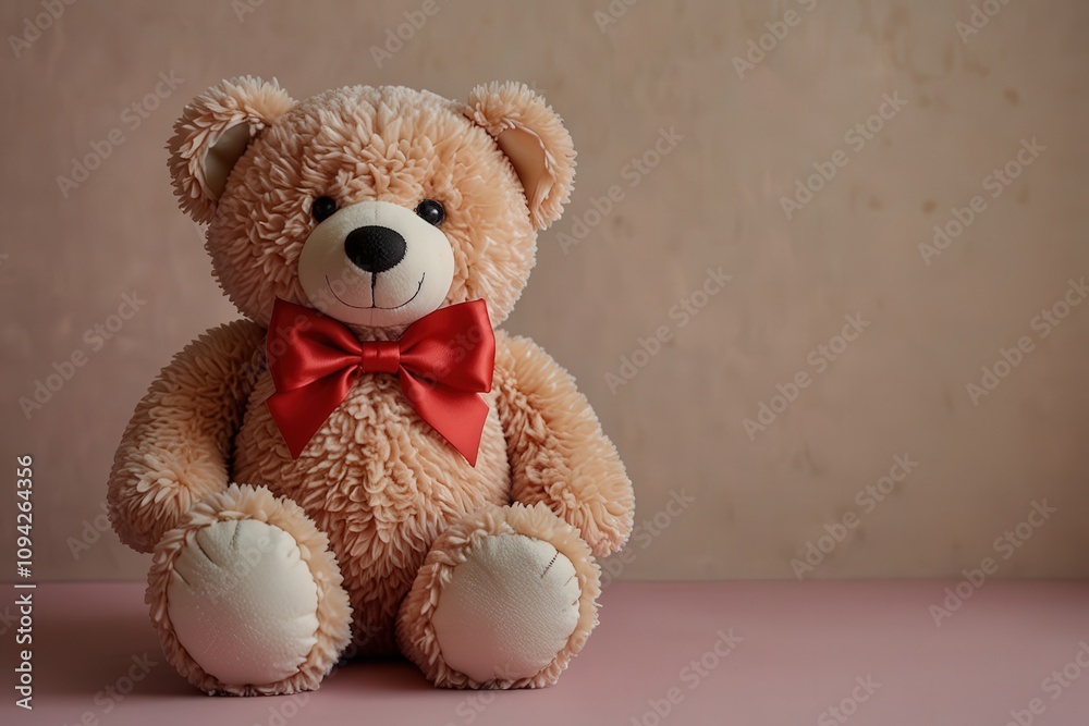Obraz premium bear, toy, teddy, christmas, animal, love, soft, gift, teddy bear, object, fluffy, isolated, heart, brown, child, plush, sitting, cuddly, childhood, stuffed, holiday, fur, doll, furry, hat
