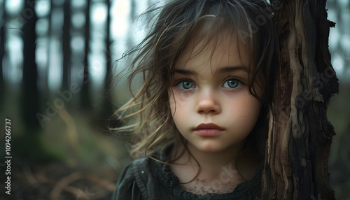 Little Girl in the Woods