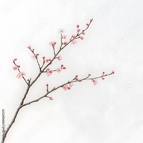 modern 2D doodle cartoon flower concept with open space for text, featuring whimsical floral and leafy elements on crisp white backgrounds.