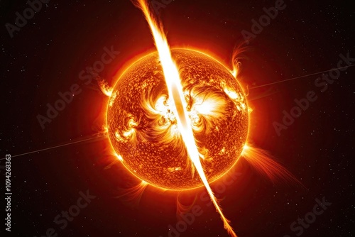 Vibrant Solar Flares Generating Stunning Light Displays