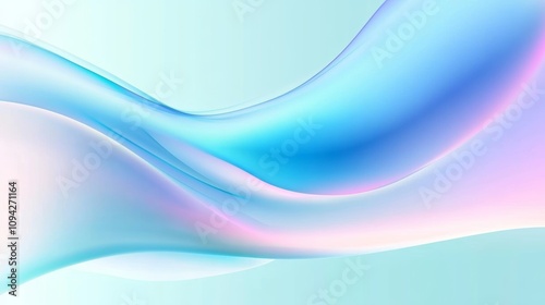 Abstract digital fluid waves in pastel colors with smooth curves and soft texture for modern design backgrounds and wallpapers