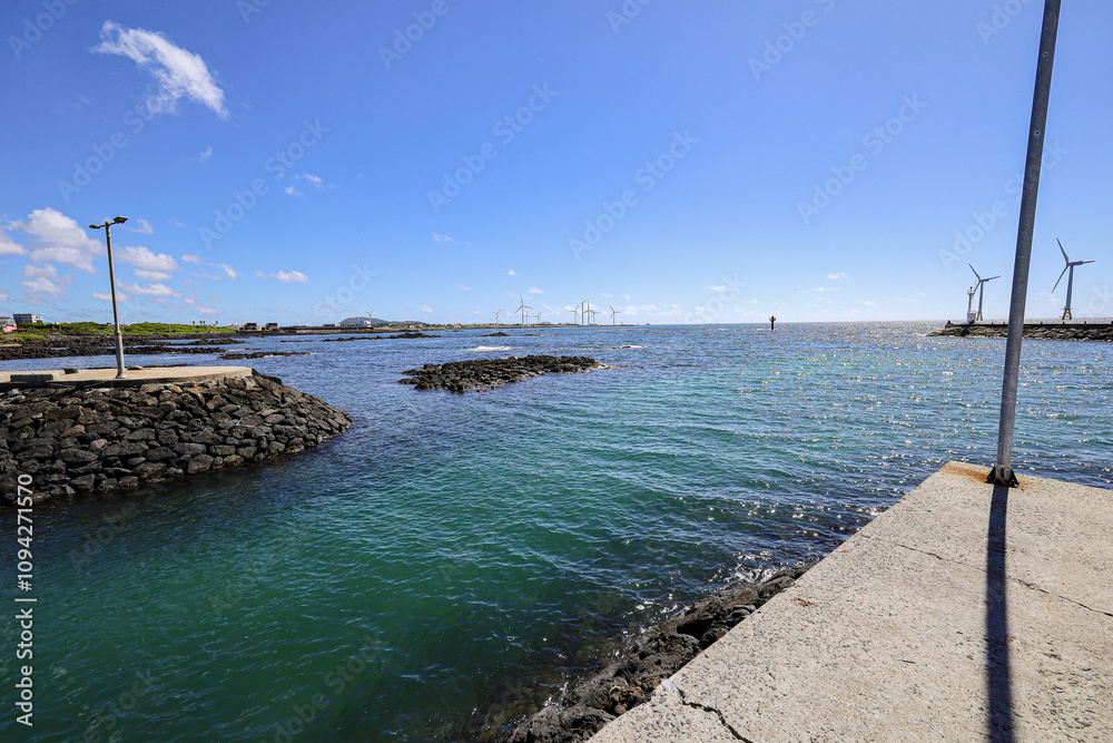 Obraz premium 제주도 제주시 한경면 두모리 두모포구