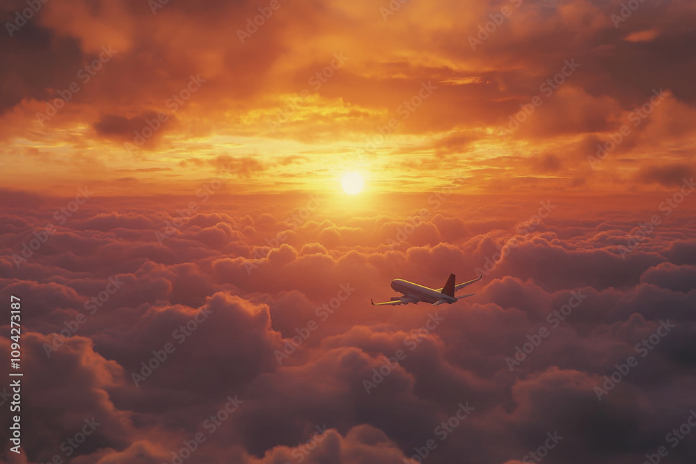 A Majestic Flight Above the Clouds A Majestic Flight Above the Clouds