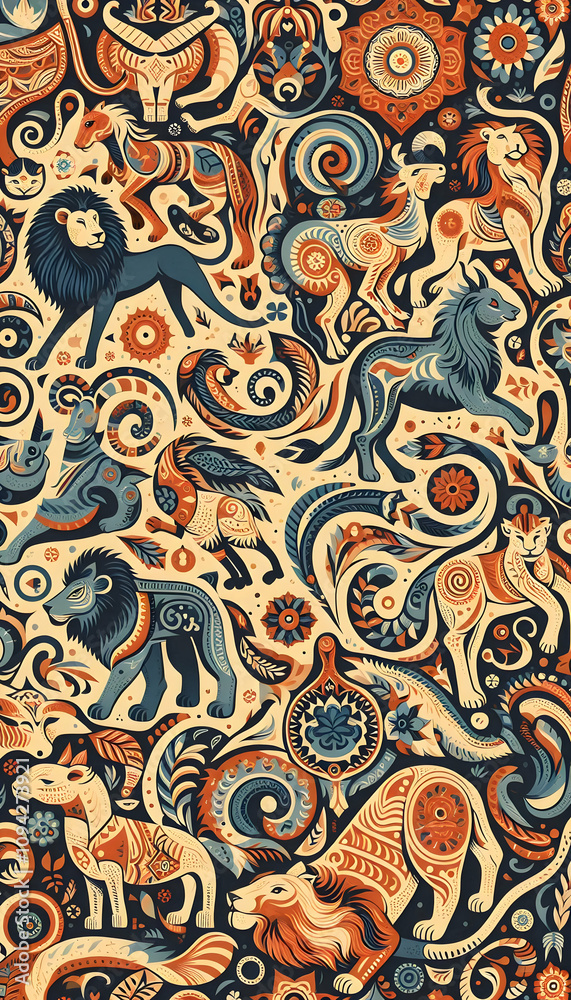 Animal Pattern with seamless Animal Pattern with seamless