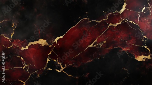 Red and gold marble texture design for book or brochure cover, poster, wallpaper background	