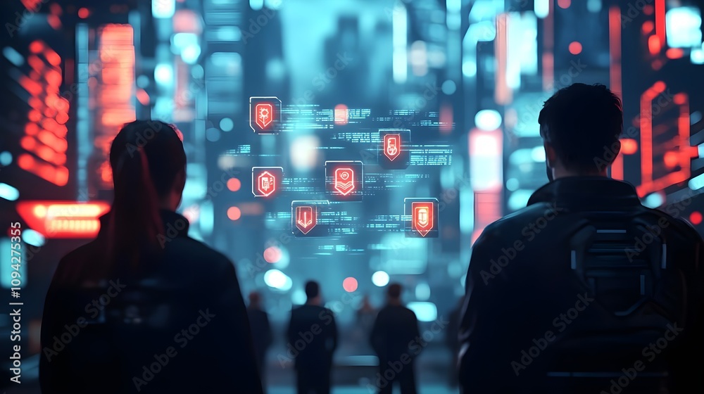 Cyberpunk City Data Interface Cyberpunk City Data Interface