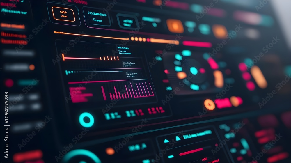 Futuristic Digital Interface HUD Futuristic Digital Interface HUD