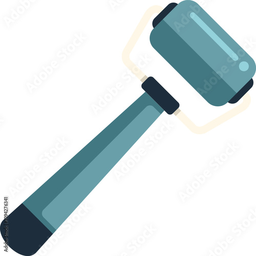 Jade roller is being used for face skin care massage and relaxation