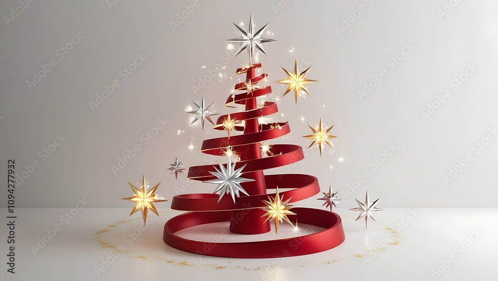 Christmas tree surrounded by presents background Christmas tree surrounded by presents background