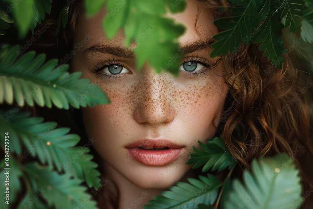 Beautiful woman with glowing skin and a healthy look, exuding a fresh, natural vibe Beautiful woman with glowing skin and a healthy look, exuding a fresh, natural vibe