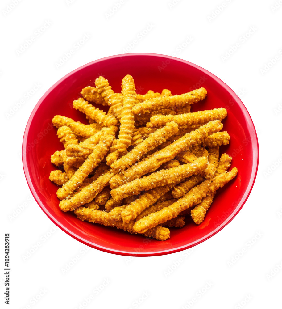 High-Quality PNG bhajni chakli sticks Isolated on White Background – High Resolution