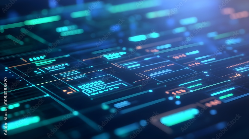 Futuristic Digital Interface Background Futuristic Digital Interface Background