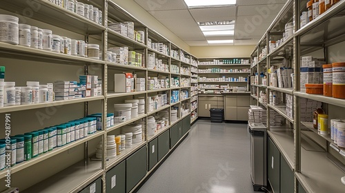 Detailed Pharmacy Storage with Varied Medications