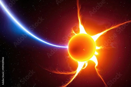 Vibrant Solar Flares Generating Stunning Light Displays