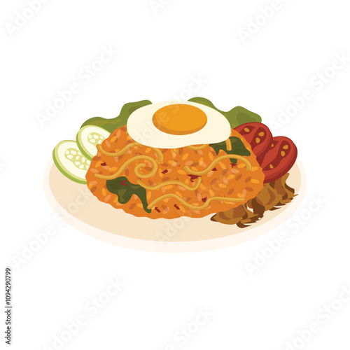 Fried Rice Vector Illustration - 09