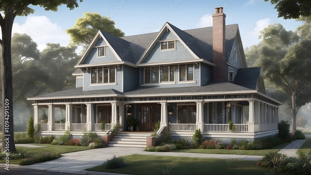 Luxury castle like traditional house with a big lawn in front of the house, exterior design of castle house with elegant front elevation design Luxury castle like traditional house with a big lawn in front of the house, exterior design of castle house with elegant front elevation design