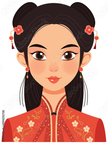 Traditional Asian Woman Avatar