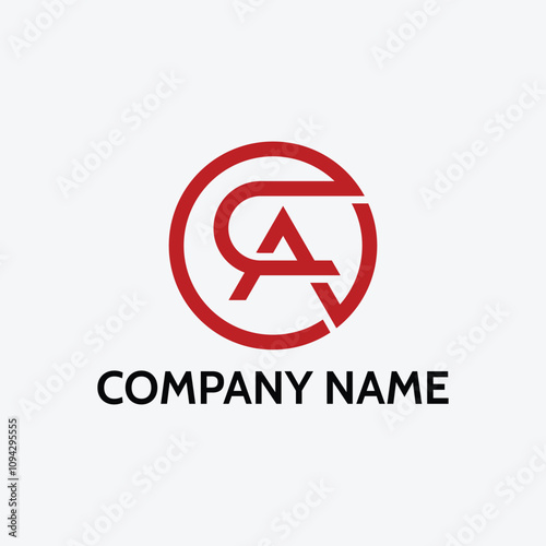 Circular Letter CA Logo Concept