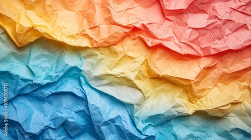 Wallpaper Mural Abstract colorful crumpled paper texture background. Torontodigital.ca